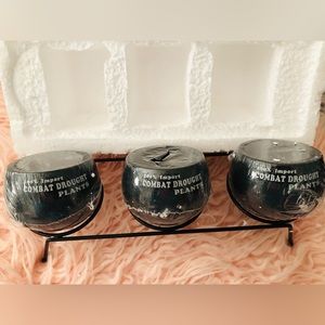 Desktop Planter, 3 Pots , 1 Holder